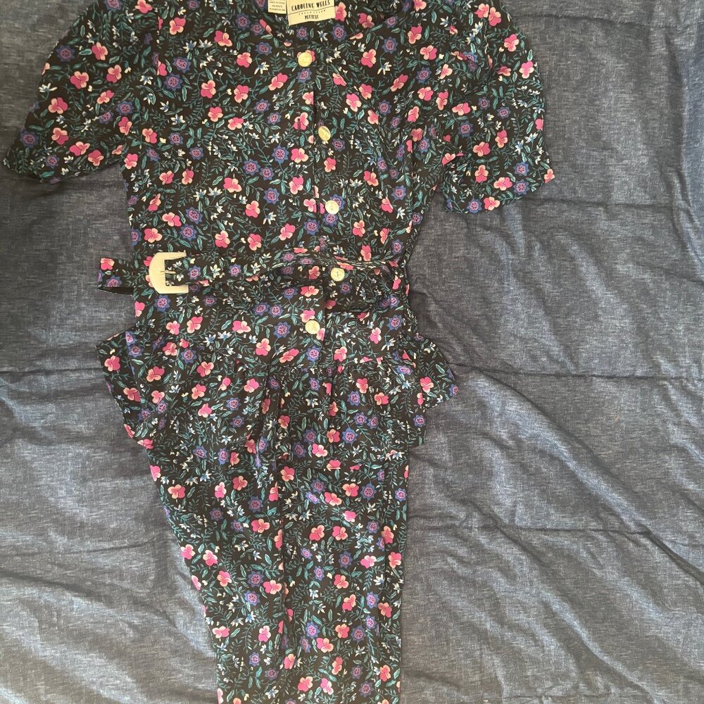 Beautiful Black Floral Dress